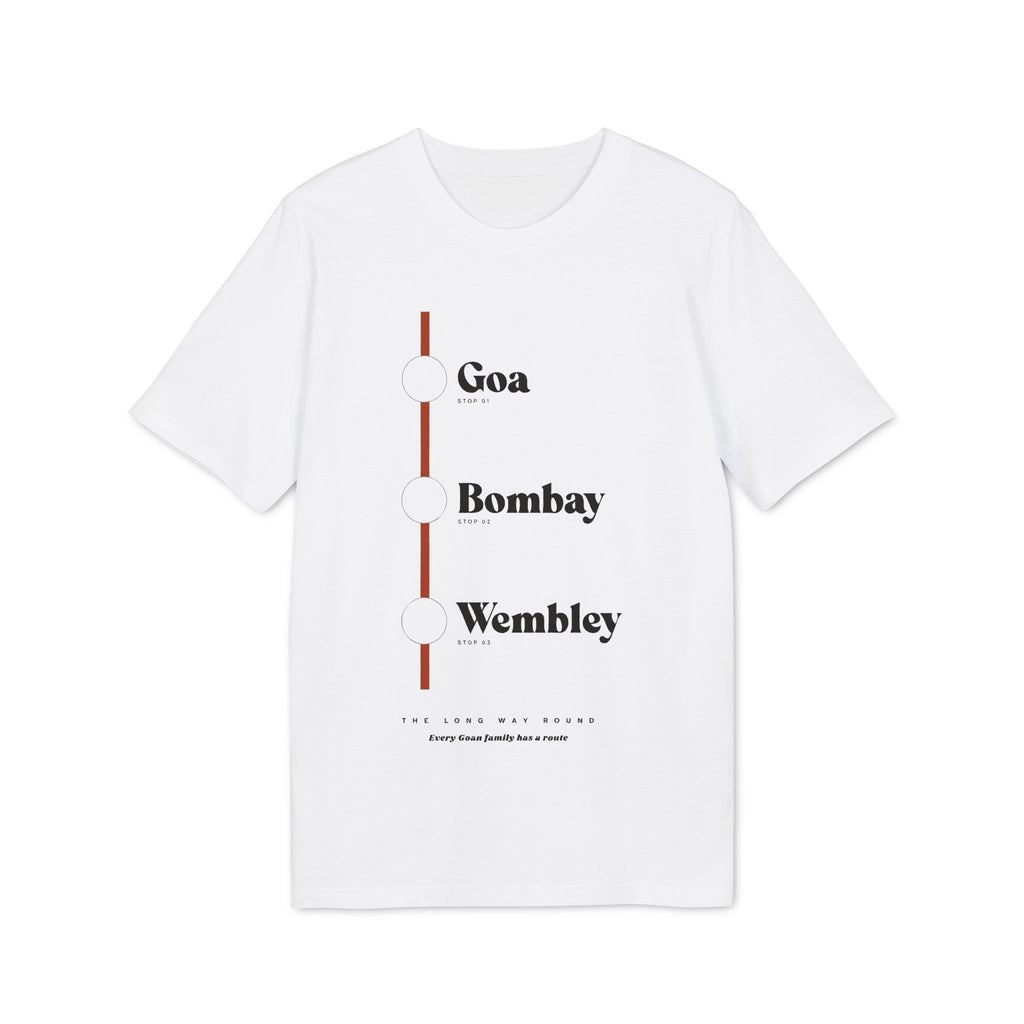 Routes Tee — Goa–Bombay–Wembley