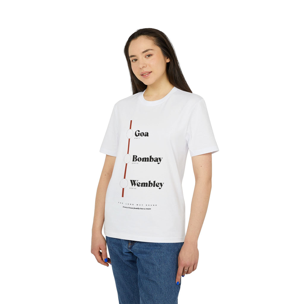 Routes Tee — Goa–Bombay–Wembley