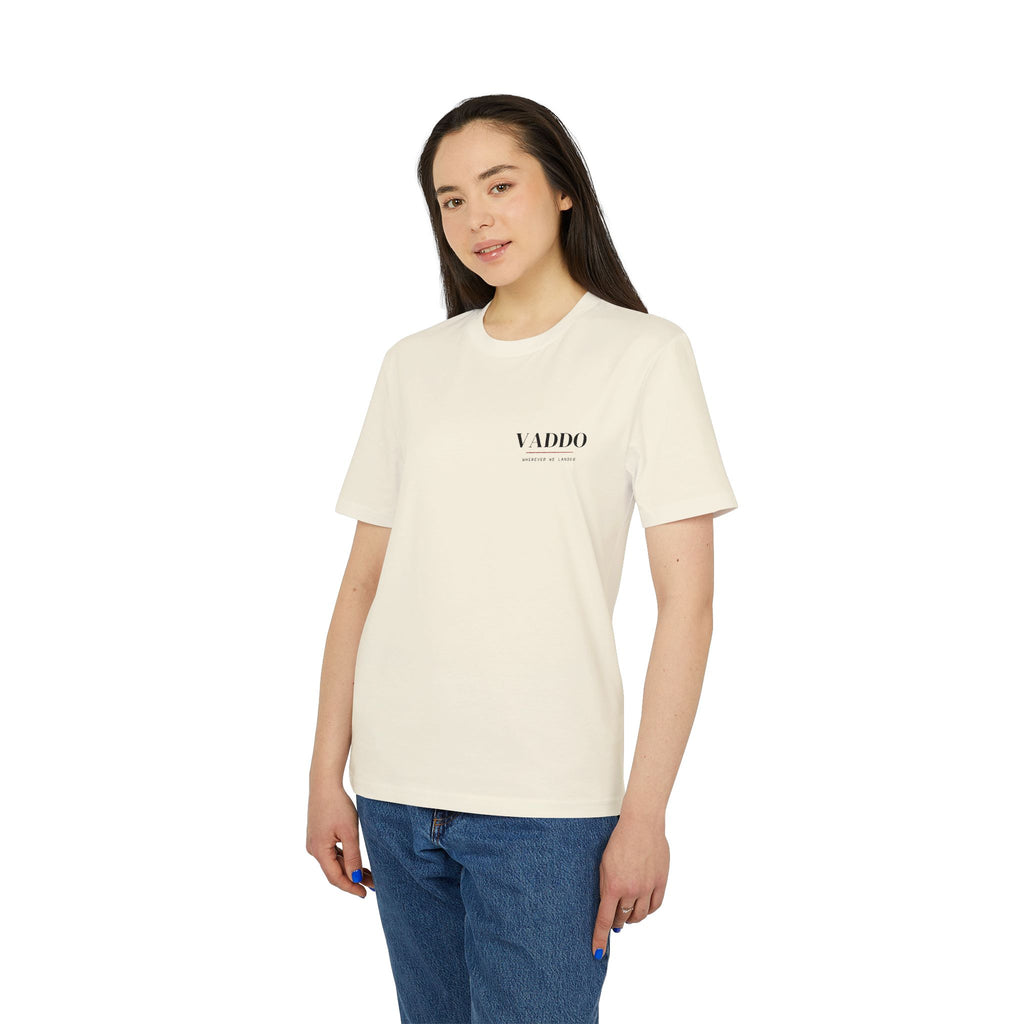 The Villages Tee by VADDO, worn, back